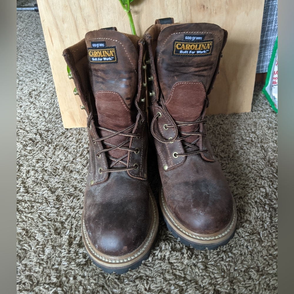 Carolina  Brown Work Boots 9.5 - Picture 8 of 9